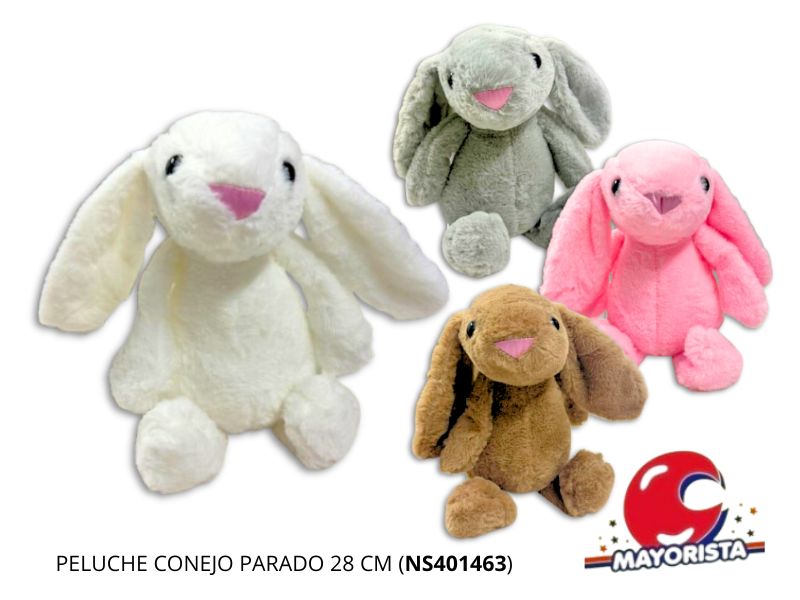PELUCHE CONEJO PARADO 28 CM (NS401463) BERKMA