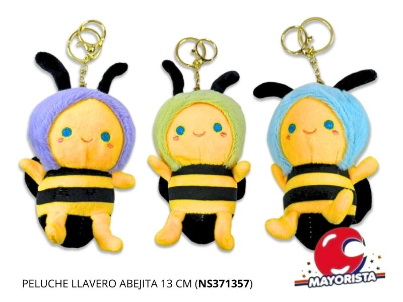 PELUCHE LLAVERO ABEJITA 13 CM (NS371357) BERKMA