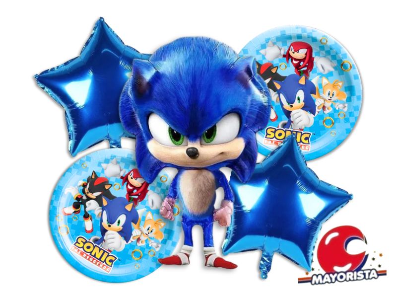 SET DE GLOBOS 5 PCS SONIC (25YLX0137) CHG