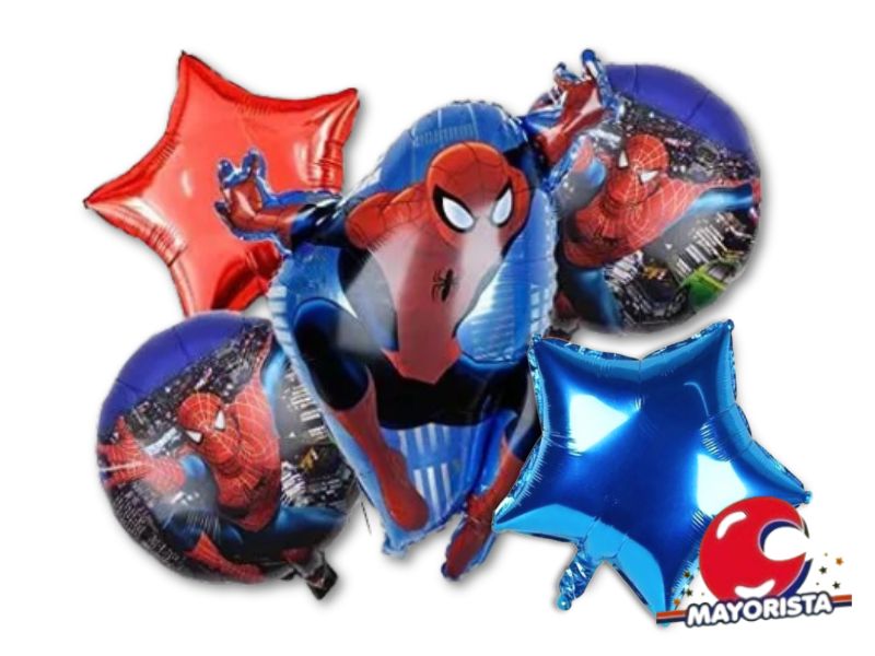 SET DE GLOBOS 5 PCS SPIDERMAN (YCBL) CHG