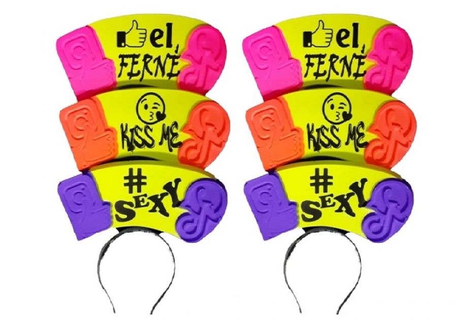 VINCHA PLASTICA RED SOCIAL (5034) TRIGGER PACK