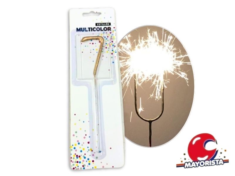 VELA SPARKLE N 7 DORADA (13677DR) CADENACI