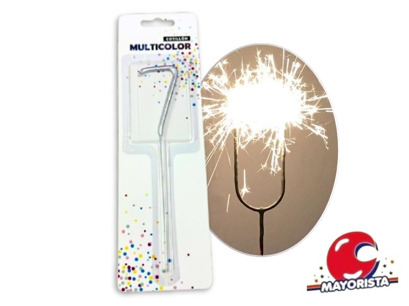 VELA SPARKLE N 7 PLATA (13677PL) CADENACI