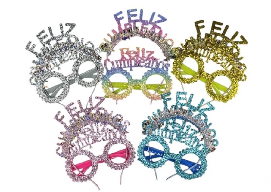 SET DE VINCHA + ANTEOJOS FELIZ CUMPLEANOS (YJ0747) YJ IMPORT