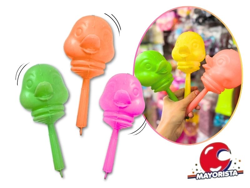 MARACA X 1 PATITO - CHICHE PLAST