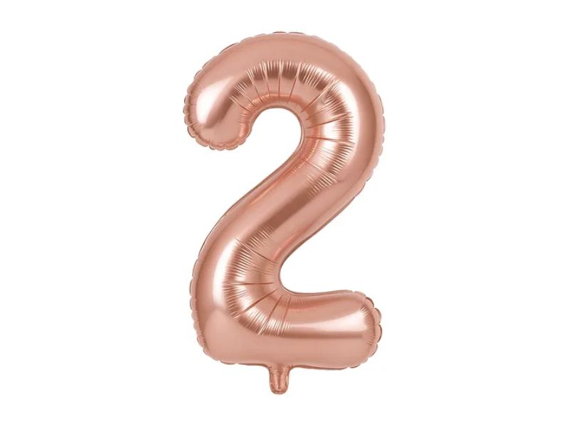 GLOBO MYLAR N 2 ROSE GOLD 16 - CADENACI