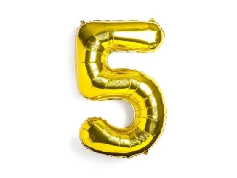 GLOBO MYLAR N 5 DORADO 16 - CADENACI