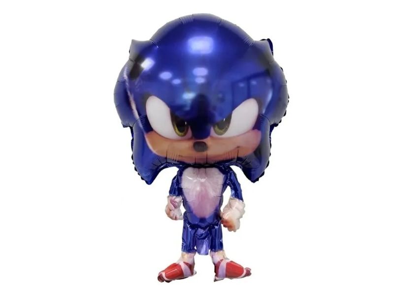 GLOBO MYLAR SILUETA SONIC AZUL 65 CM (A0760) CHG