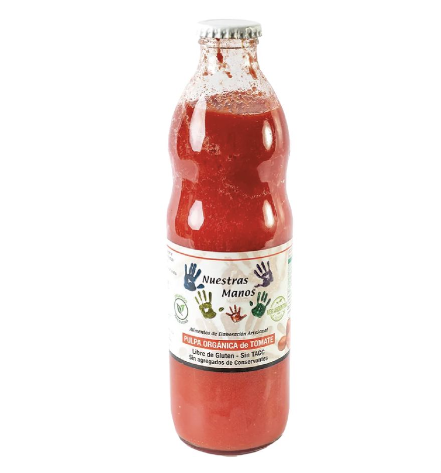 Pulpa de Tomates Orgánicos 1/2 Lts. - Nuestras Manos