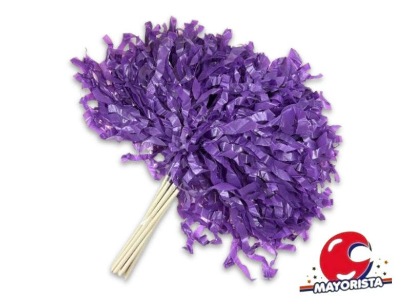 PORRAS ONDULADAS VIOLETA X10 (404) - COTILLON NACIONAL