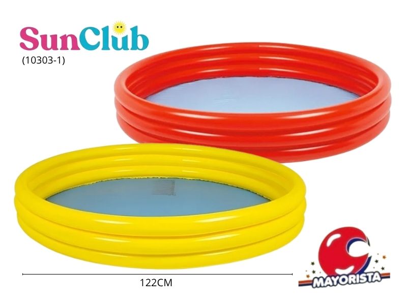 INFLABLE PILETA 3 AROS 122X25 (10303-1) SUN CLUB