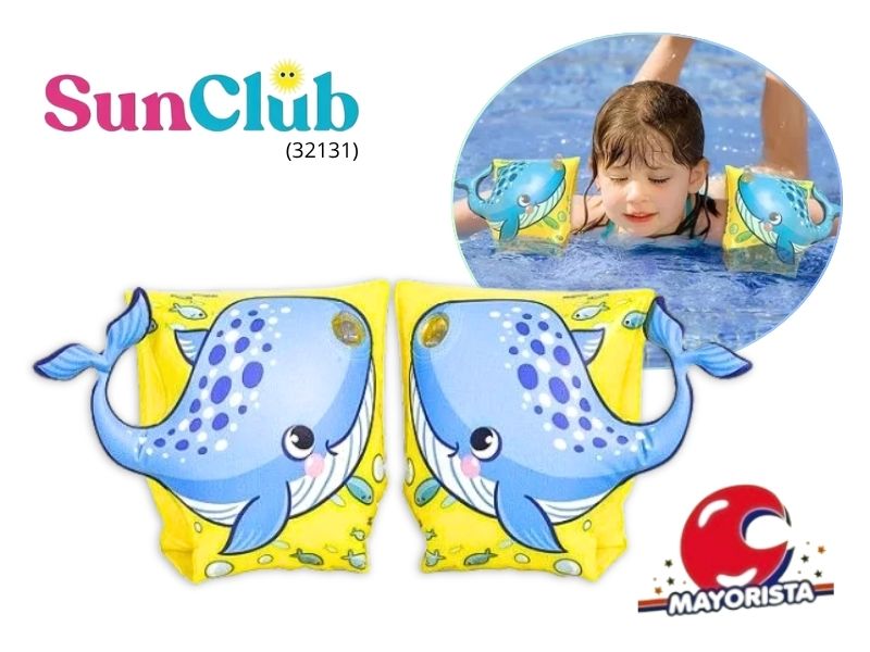 INFLABLE BRACITOS ANIMALES MARINOS 23X22 CM (32131) SUN CLUB