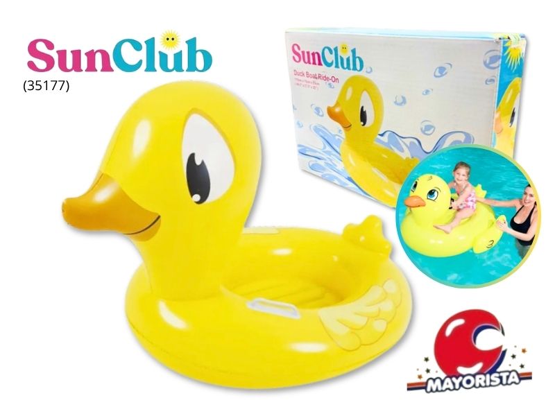 INFLABLE BOTE PATO 113X70 CM CAJA (35177) SUN CLUB