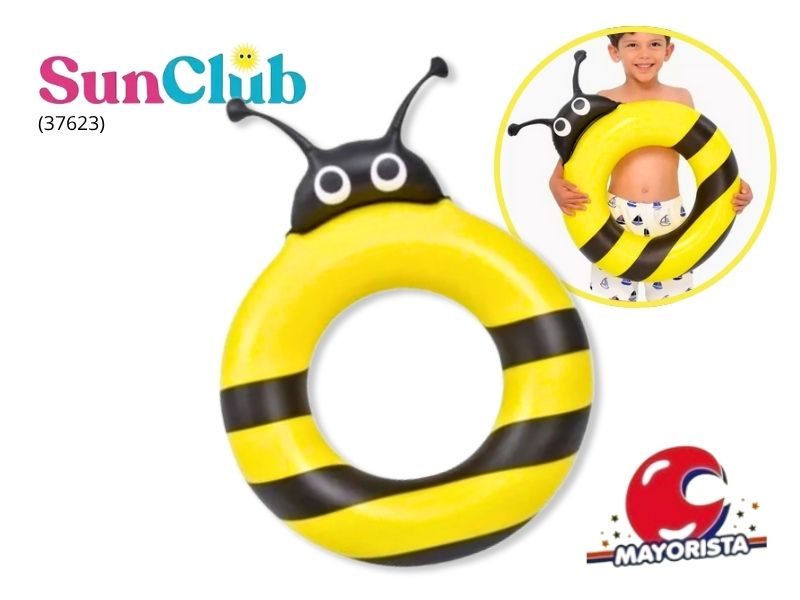 INFLABLE ARO SALVAVIDAS ABEJITA 70X50 (37623) SUN CLUB