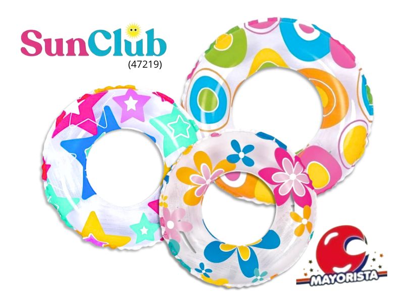 INFLABLE ARO SALVAVIDAS 50 CM VS MOTIVOS (47219) SUN CLUB