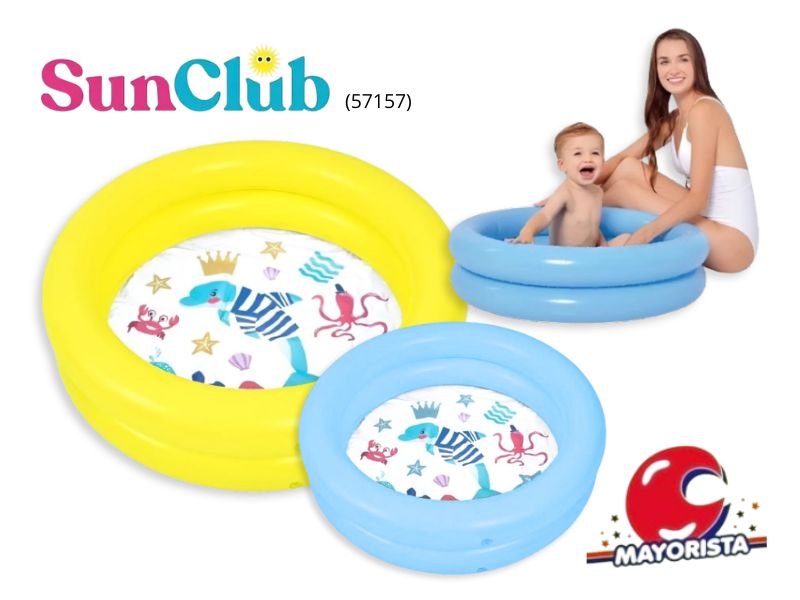 INFLABLE PILETA 2 AROS 76X20 CM (57157) SUN CLUB