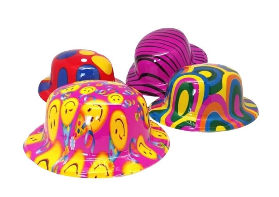 SOMBRERO PLASTICO BOMBIN MULTICOLOR (1007) TRIGGER PACK