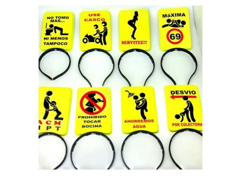 VINCHA PLASTICA PICTOGRAMA (5038) TRIGGER PACK