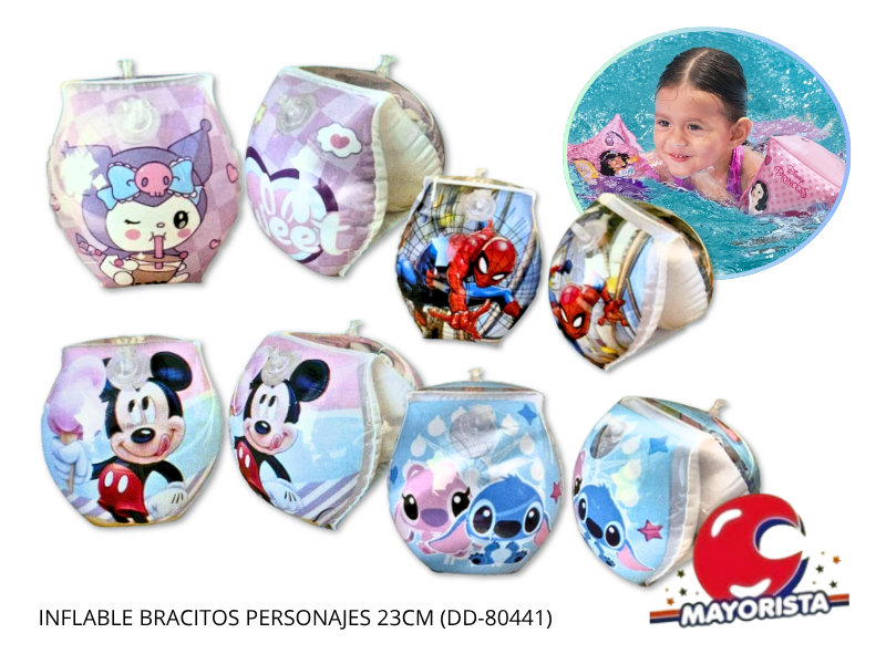 INFLABLE BRACITOS PERSONAJES 23CM (DD-80441) - SOL