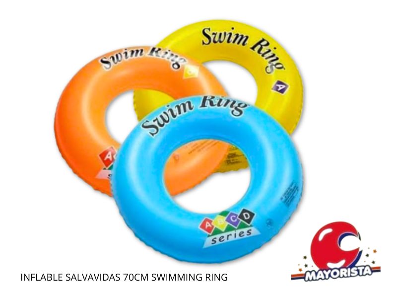 INFLABLE SALVAVIDAS 70CM SWIMMING RING (DD-9342/INFA012) - SOL