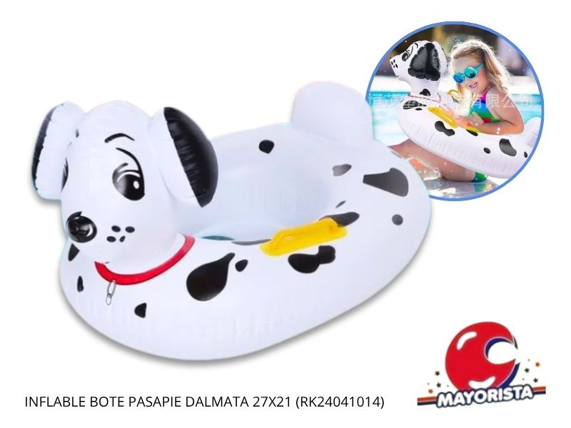 INFLABLE BOTE PASAPIE DALMATA 27X21 (RK24041014) RECKO