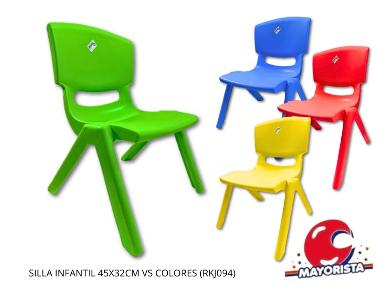 SILLA INFANTIL 45X32CM VS COLORES (RKJ094) RECKO