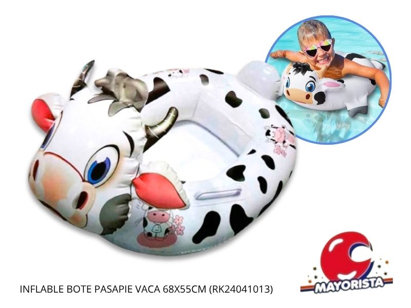 INFLABLE BOTE PASAPIE VACA 68X55CM (RK24041013) RECKO