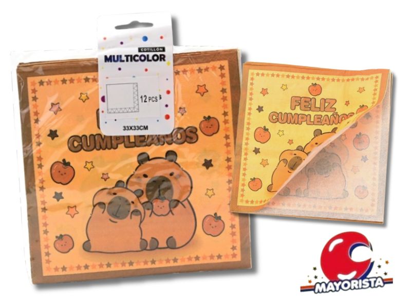 SERVILLETAS X 12 CAPIBARA 33X33 (4307) CADENACI