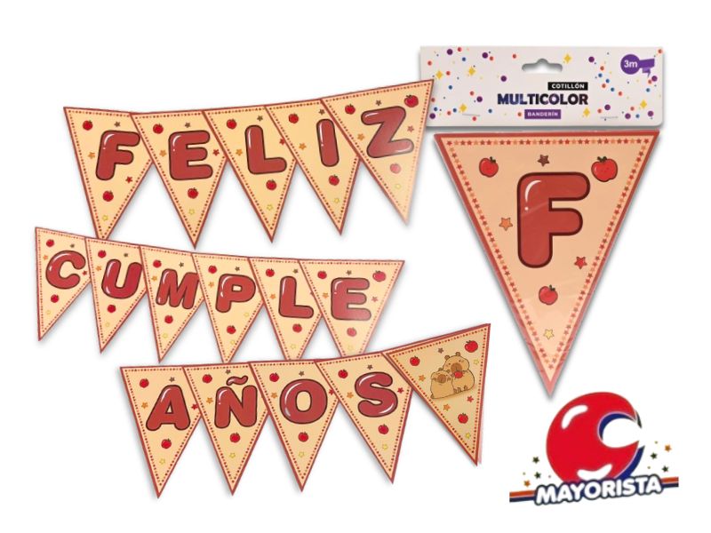 BANDERIN TRIANGULAR X 1 CAPIBARA (4304) CADENACI