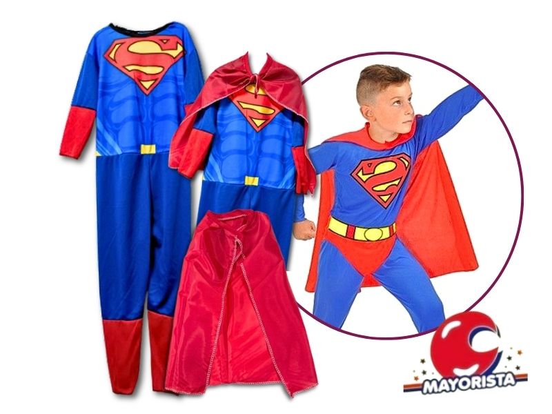 DISFRAZ SUPERMAN TALLE UNICO (LEON)