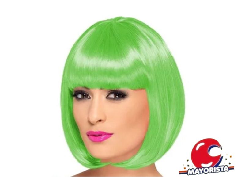 PELUCA LACIA CORTE CARRE VERDE MANZANA (YJ0315/MM24-01) YJ IMPORT