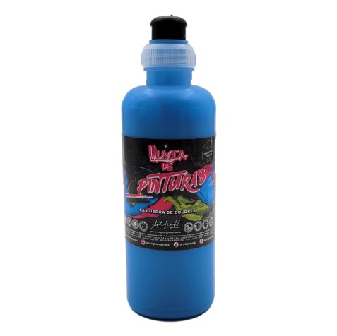 LLUVIA DE PINTURAS TURQUESA FLUO X 250 CC (0333) ARTELIGHT