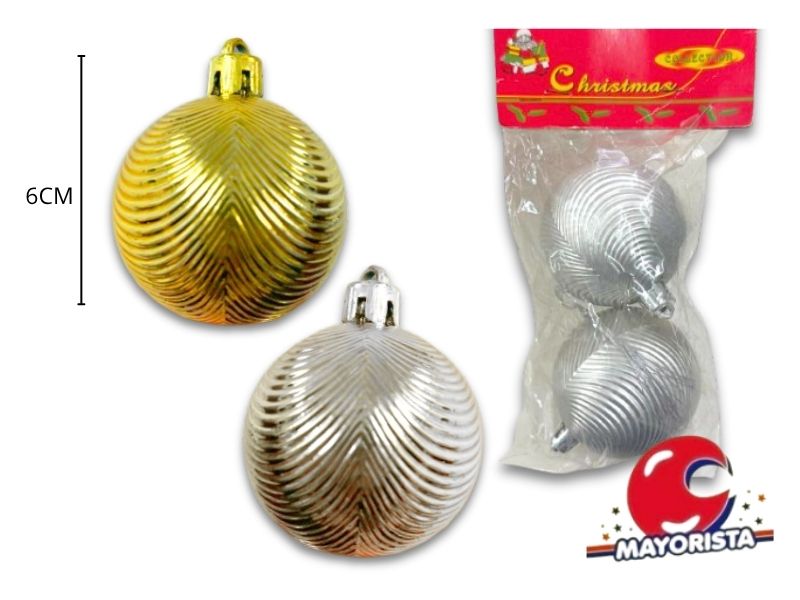 GLOBO N6 X 2 PSICODELICO ROJO/DORADO/PLATEADO (N2-6002L2B) - POKA