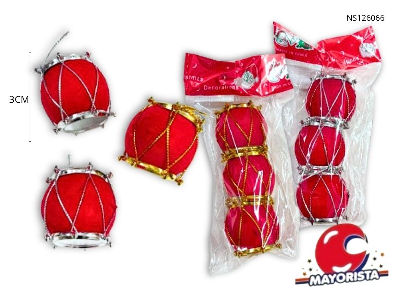 TAMBOR 4CM X 3 PCS AFELPADO (NS126066) POKA