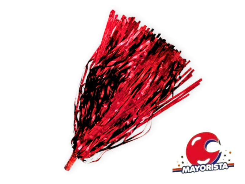 PORRON METALIZADO X 1 ROJO - MOMPEL