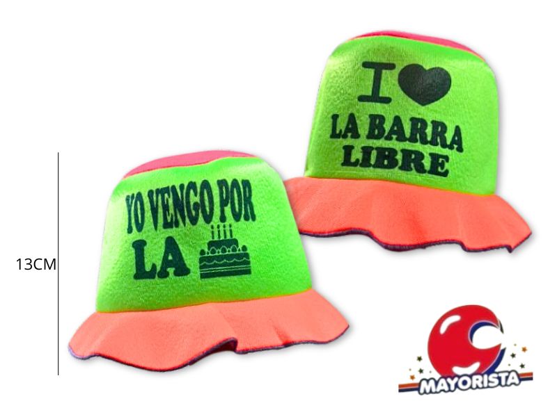 GALERA FLUO 13 CM CON FRASES (369) SCRAFT