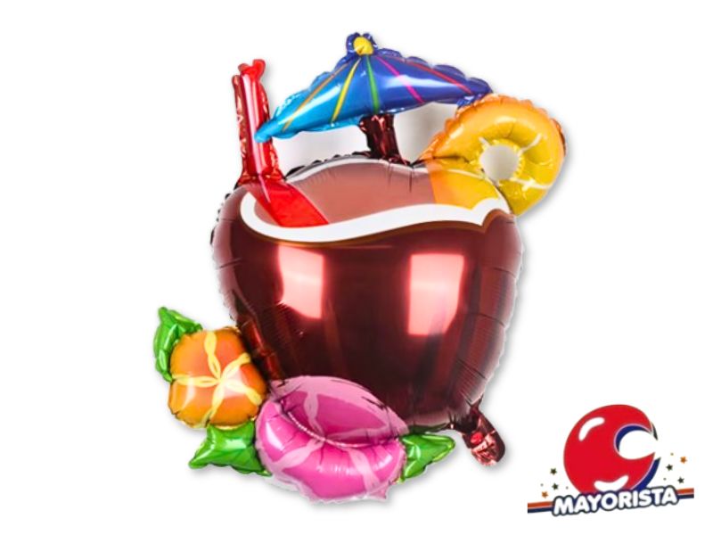 GLOBO MYLAR SILUETA COCO TROPICAL 80 CM - CHG