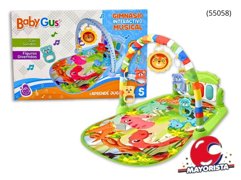 GIMNASIO INTERACTIVO MUSICAL BABYGUS CAJA 74X56 (55058) KADA