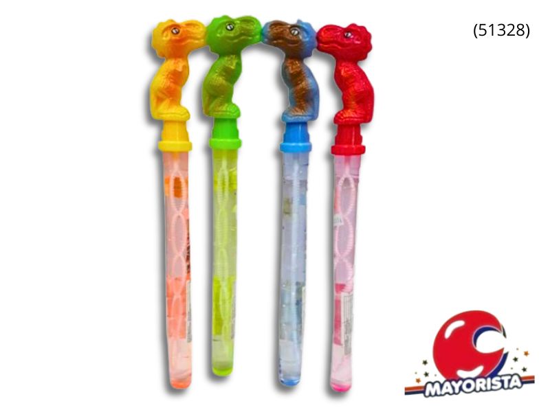 BURBUJERO TUBO DINOSAURIO 37CM (51328) KADA