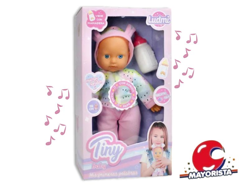 BEBOTE TINY CON MAMADERA Y SONIDO 32CM (55790) KADA