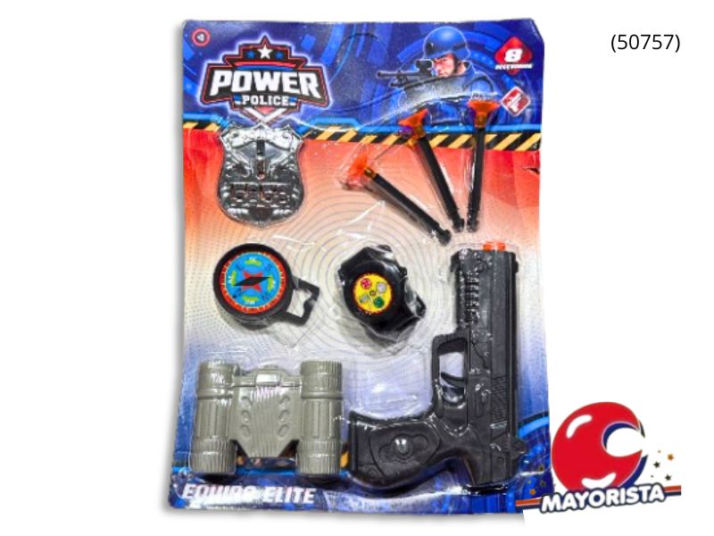 SET DE POLICIA 8 PCS BLISTER 28X21 (50757) KADA