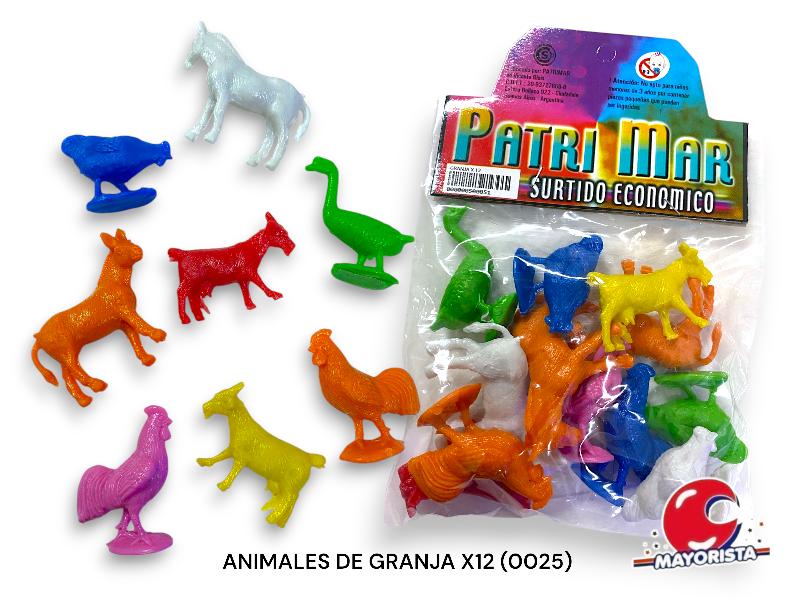 ANIMALES DE GRANJA X12 (0025) PATRIMAR