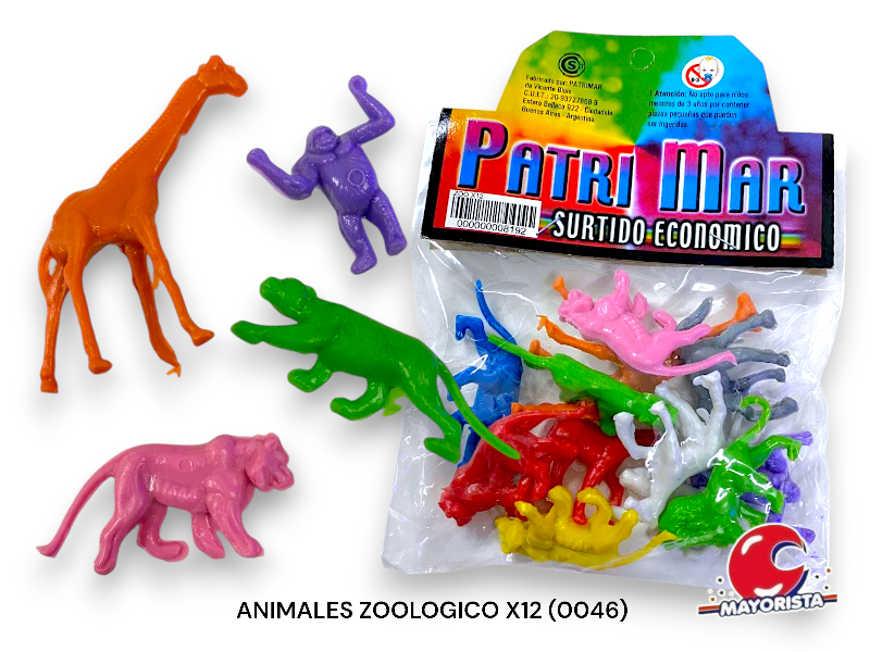 ANIMALES ZOOLOGICO X12 (0046) PATRIMAR