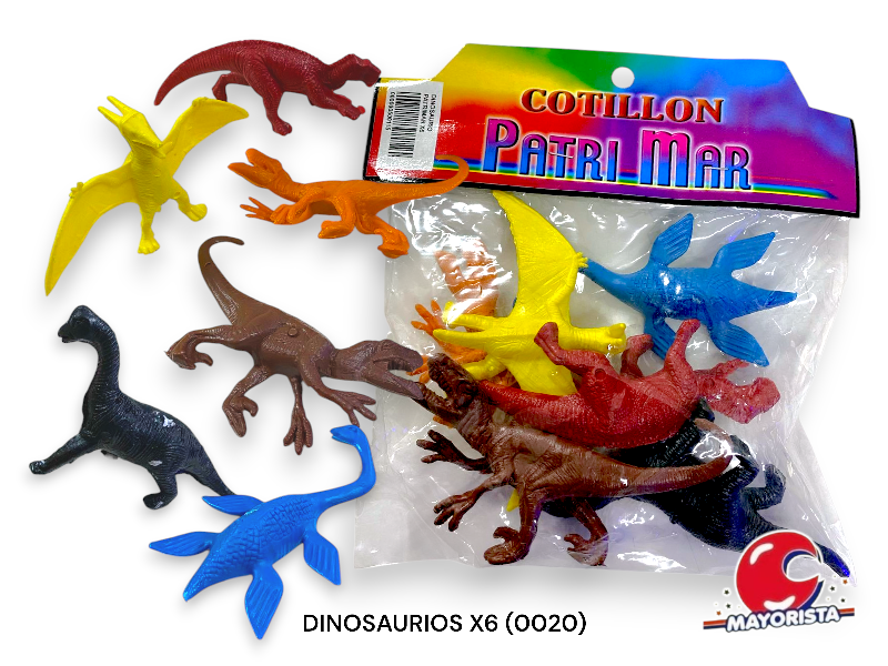 DINOSAURIOS X4 GRANDES 18CM (0040) PATRIMAR