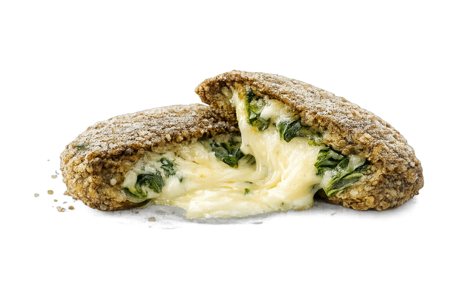 Milanesas de Mijo Rellenas con Queso y Acelga - Hesai