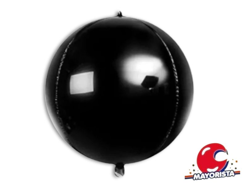 GLOBO MYLAR 135 CM ESFERA ORBS NEGRO (YY-1114) CHG