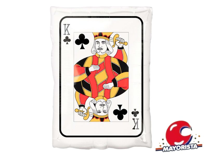 GLOBO MYLAR SILUETA CARTA DE POKER 55X40 (BKT427) CHG