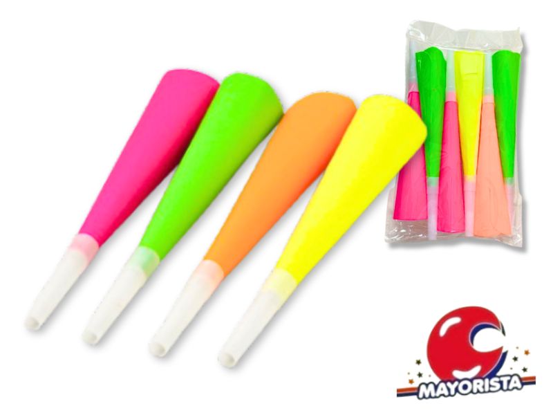 CORNETAS X 6 FLUO 20CM (ZLE-CS-08-01) ERIK