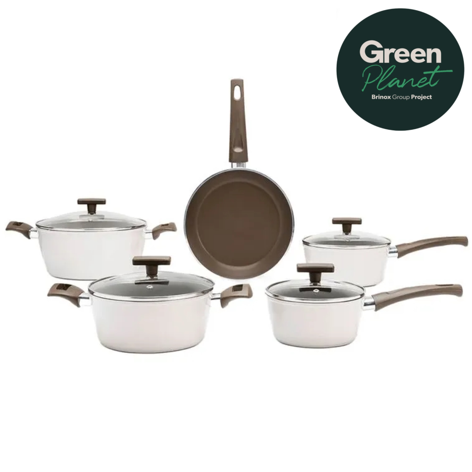 Juego de Ollas 9 Piezas Brinox Organika