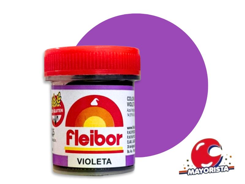 COLORANTE EN PASTA VIOLETA 15 GRS X1 - FLEIBOR